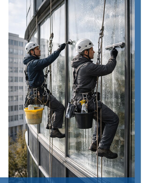 Мойка панорамных окон в Можге от 354 р. заказать у ВЫСОТНИК-Мжг