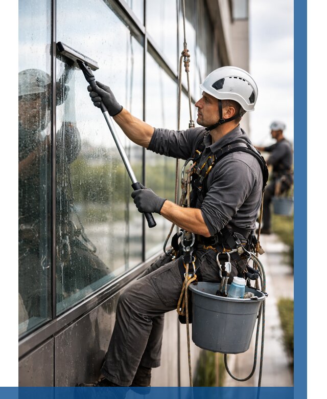 Мойка стеклянных фасадов в Можге от 203 р. | ВЫСОТНИК-Мжг