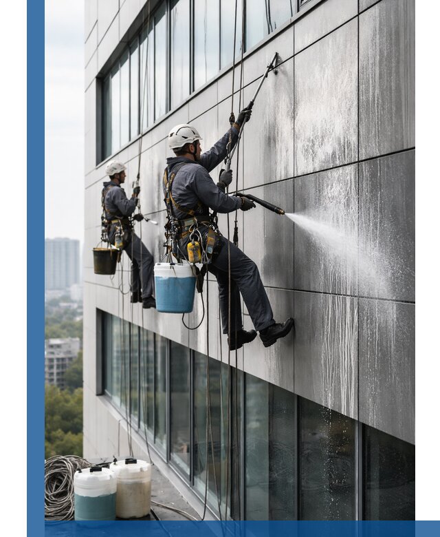 Профессиональная мойка вентилируемых фасадов в Можге