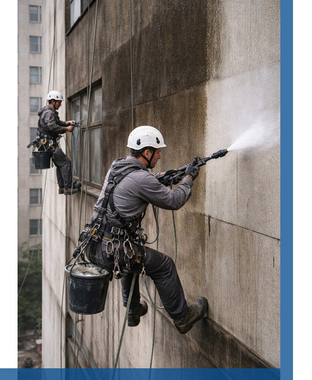 Очистка фасада от копоти в Можге от 253 р. | ВЫСОТНИК-Мжг