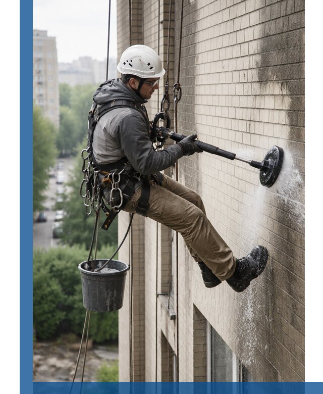 Очистка фасада от копоти в Можге профессионально и безопасно