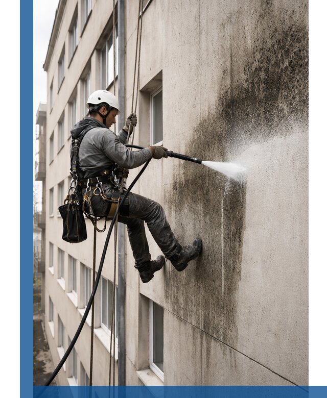 Профессиональная очистка фасадов от плесени в Можге