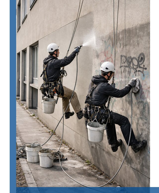 Антиграффити покрытие фасада с защитой от надписей в Можге