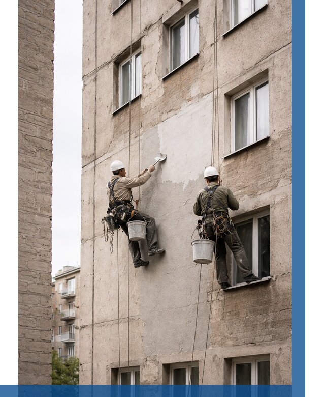 Косметический ремонт фасада в Можге от 1114 р. | ВЫСОТНИК-Мжг