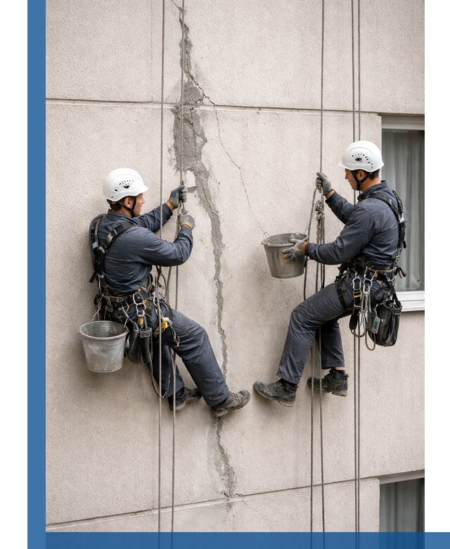 Заделка трещин на фасаде в Можге с гарантийным ремонтом