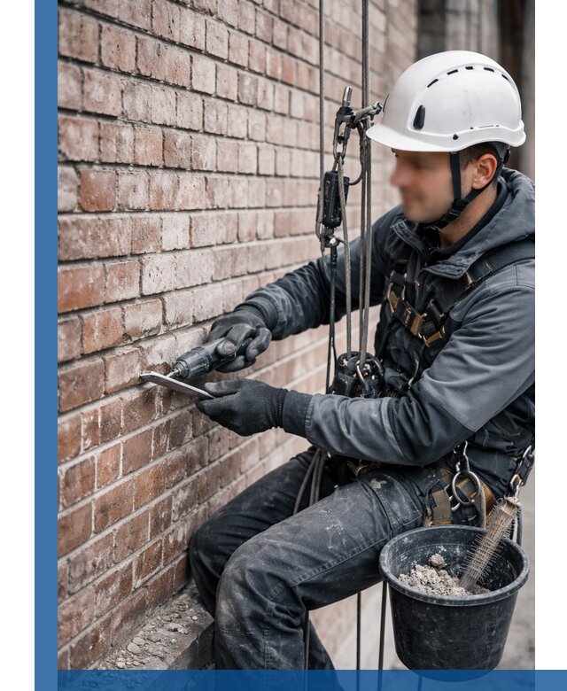 Расшивка кирпичных швов фасадов и стен, ремонт в Можге