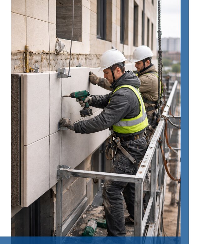 Монтаж фасадных термопанелей в Можге от 1519 р. | ВЫСОТНИК-Мжг