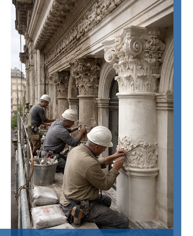 Реставрация фасадной лепнины в Можге от 2532 р. | ВЫСОТНИК-Мжг