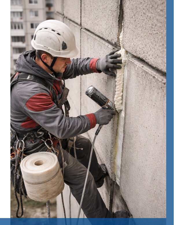 Утепление межпанельных швов в Можге от 709 р. | ВЫСОТНИК-Мжг