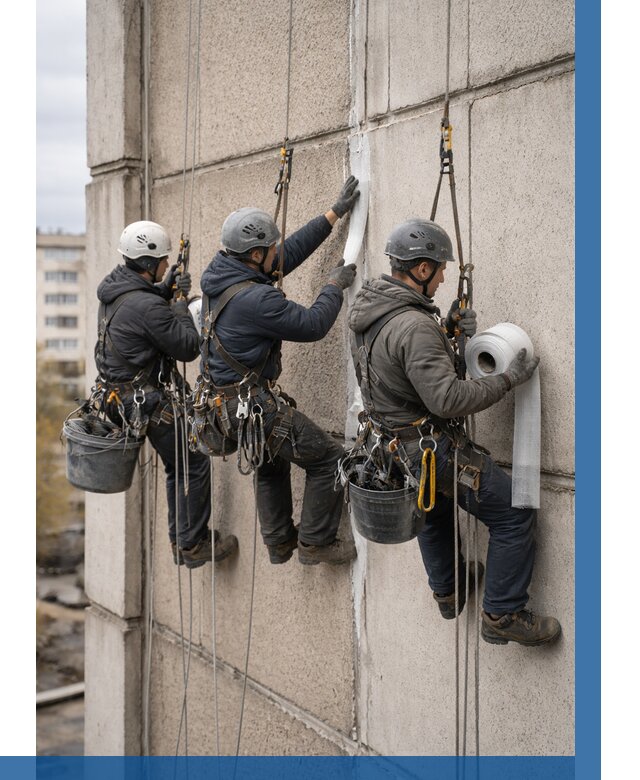 Ремонт межпанельных швов в Можге от 760 р. | ВЫСОТНИК-Мжг