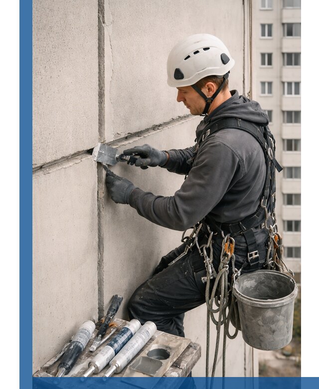 Ремонт межпанельных швов в Можге герметизация и восстановление