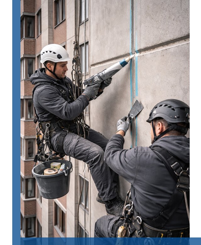 Вторичная герметизация швов фасада и кровли в Можге