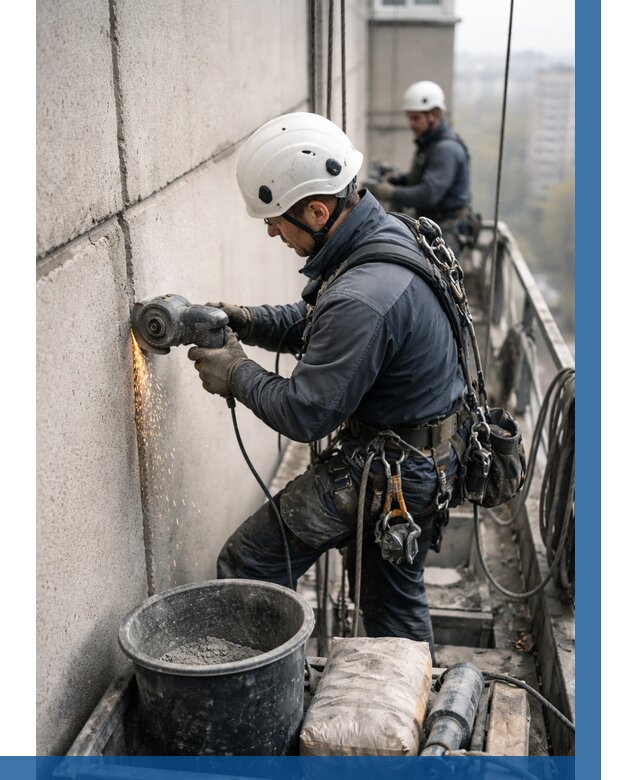 Штробление межпанельных швов в Можге от 1215 р. | ВЫСОТНИК-Мжг