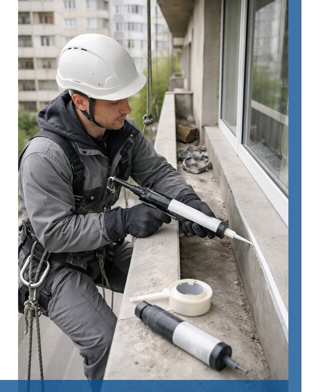 Герметизация швов лоджии в Можге от 4558 р. | ВЫСОТНИК-Мжг