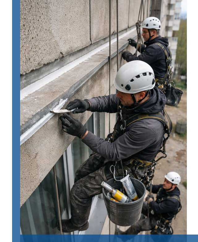 Герметизация примыкания балкона в Можге под ключ с гарантией