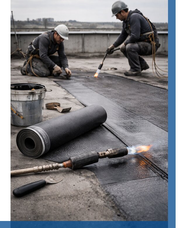 Ремонт рулонной кровли в Можге от 658 р. | ВЫСОТНИК-Мжг