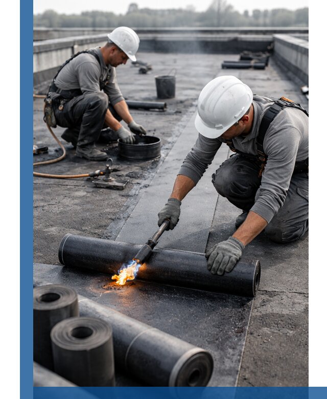 Ремонт рулонной кровли в Можге герметизация и восстановление