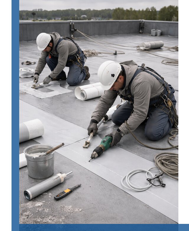 Ремонт мембранной кровли в Можге качественно и с гарантией