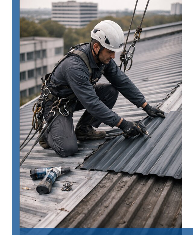 Ремонт профнастила на кровле в Можге, работы под ключ