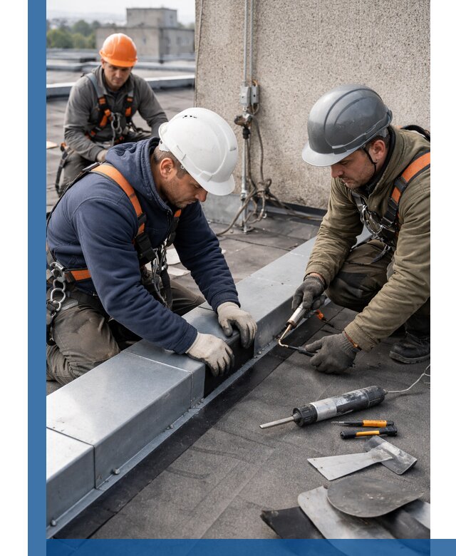 Ремонт кровельных примыканий в Можге профессионально