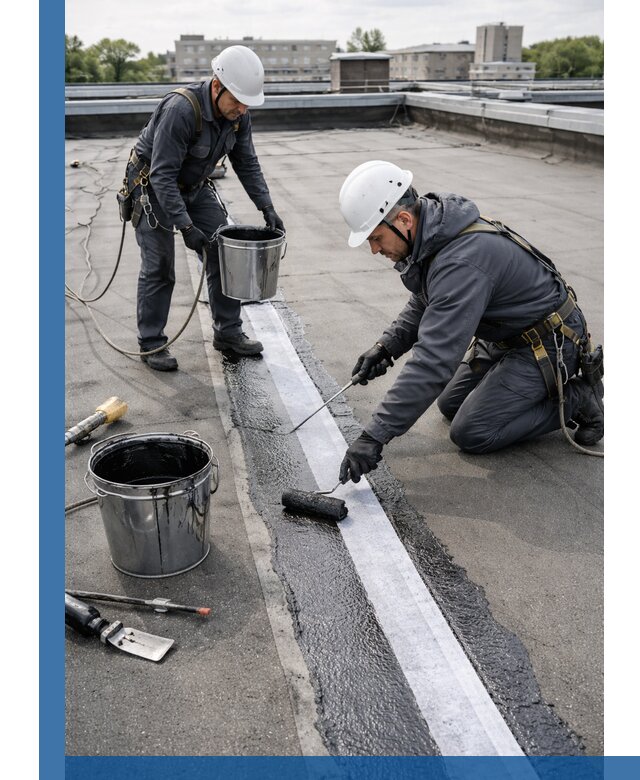 Гидроизоляция кровли мастикой в Можге надежная защита