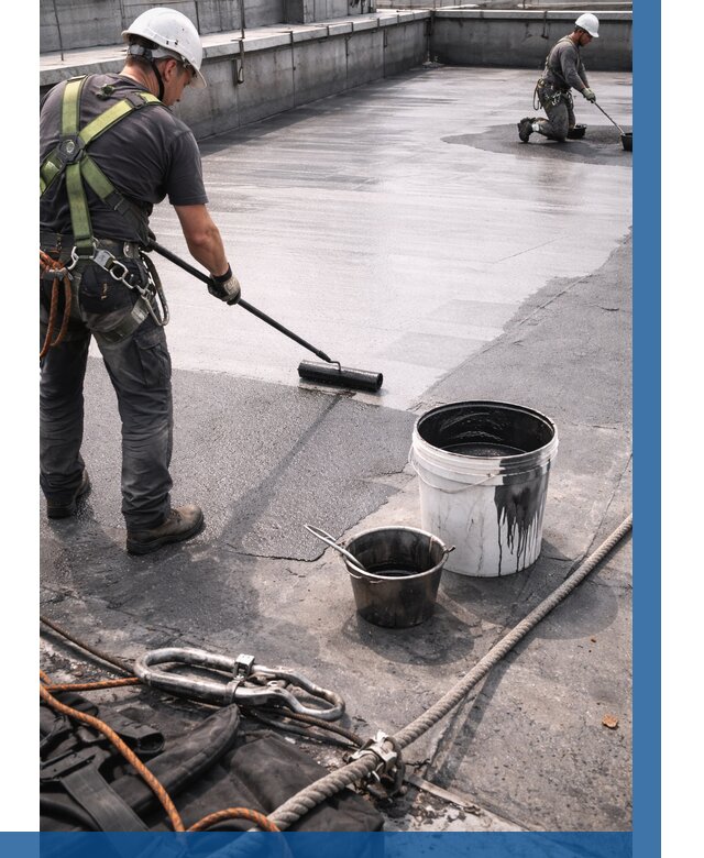 Гидроизоляция кровли жидкой резиной в Можге от 506 р. | ВЫСОТНИК-Мжг