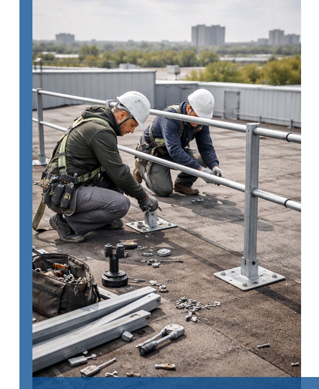 Монтаж кровельного ограждения в Можге под ключ с гарантией