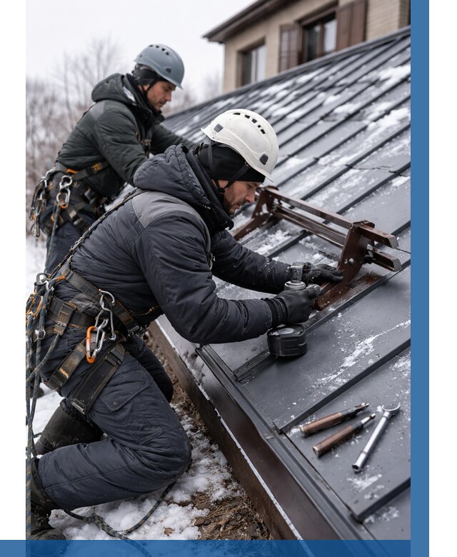 Монтаж снегозадержателей в Можге от 456 р. | ВЫСОТНИК-Мжг