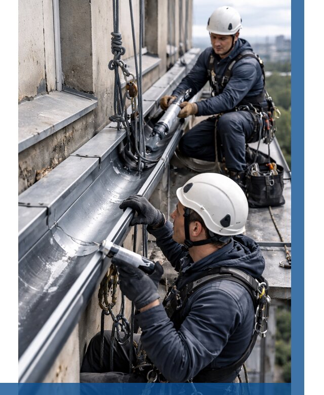 Ремонт водосточных желобов в Можге от 6583 р. | ВЫСОТНИК-Мжг