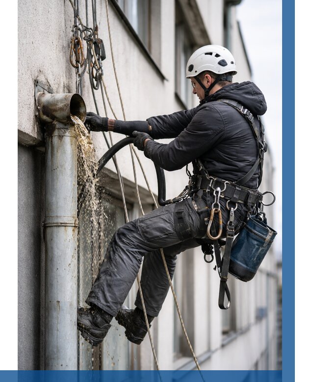 Прочистка водосточных труб в Можге от 3545 р. | ВЫСОТНИК-Мжг