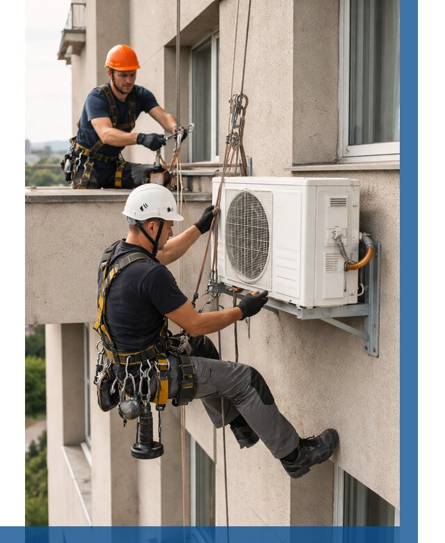 Монтаж внешнего блока кондиционера в Можге от 6583 р. | ВЫСОТНИК-Мжг