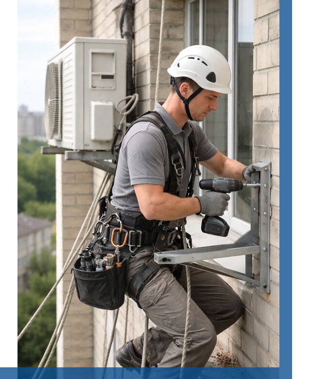 Установка кронштейнов кондиционера в Можге от 3545 р. | ВЫСОТНИК-Мжг