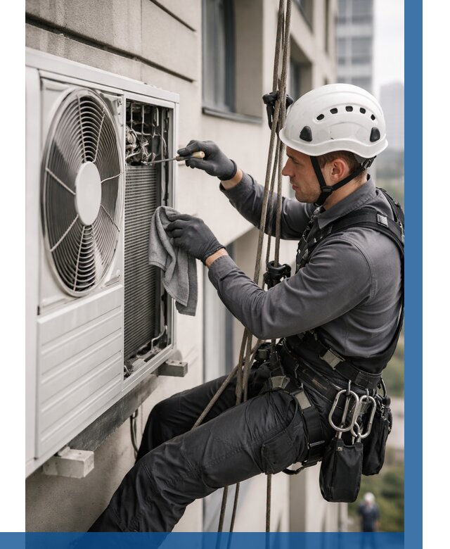 Обслуживание внешнего блока кондиционера в Можге от 2735 р.ВЫСОТНИК-Мжг