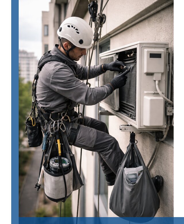 Обслуживание внешнего блока кондиционера в Можге профессионально