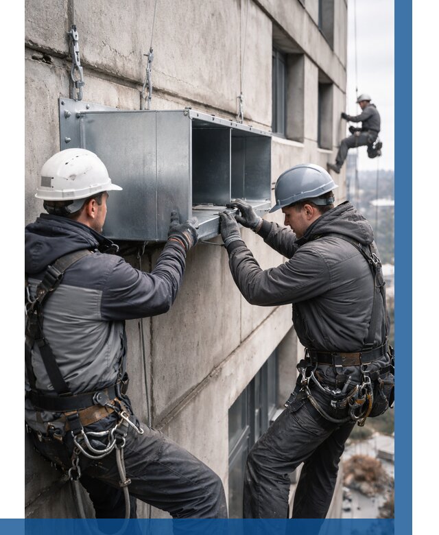 Монтаж вентиляционных коробов в Можге от 3038 р. | ВЫСОТНИК-Мжг