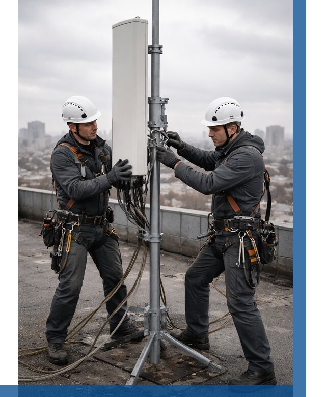 Монтаж антенн связи на крыше в Можге от 8609 р. | ВЫСОТНИК-Мжг