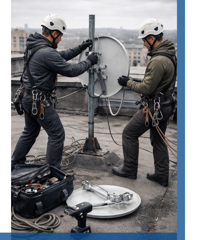 Демонтаж антенн на крыше в Можге от 4558 р. | ВЫСОТНИК-Мжг