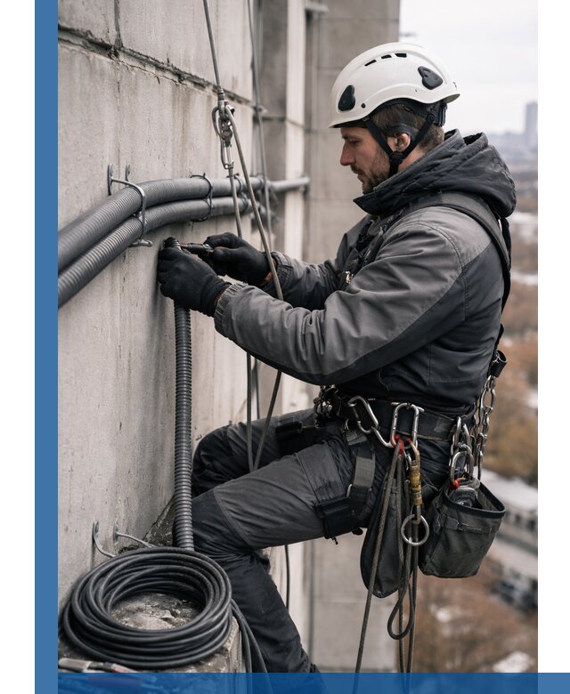 Профессиональный монтаж гофры для кабеля в Можге с гарантией