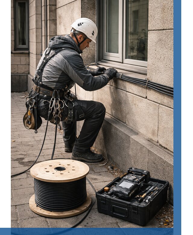 Прокладка оптоволоконного кабеля в Можге от 810 р. | ВЫСОТНИК-Мжг