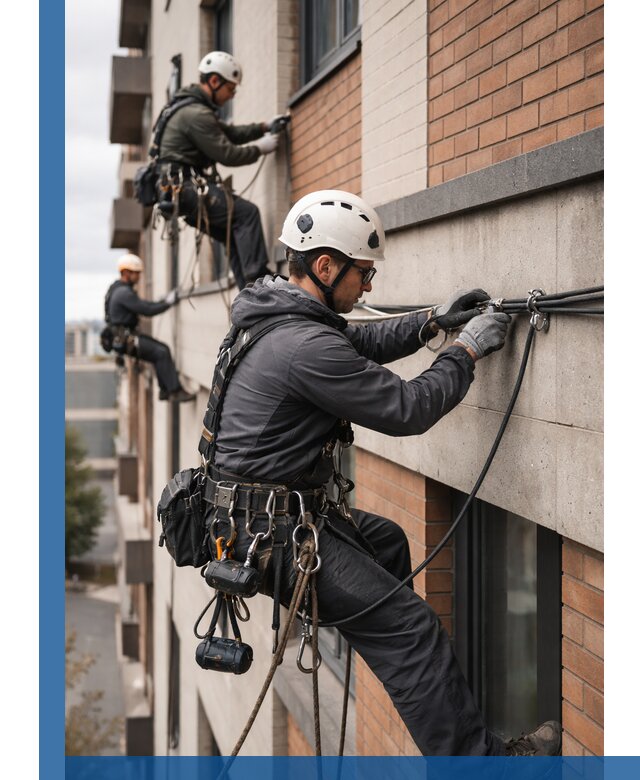 Крепление кабеля на фасаде монтаж и крепеж в Можге