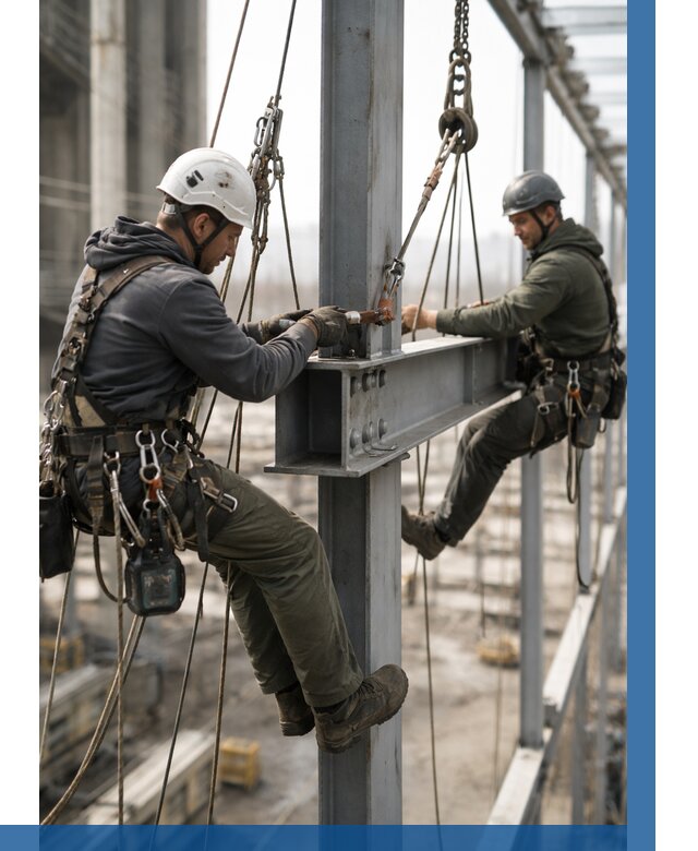 Монтаж металлоконструкций на высоте в Можге от 3545 р. | ВЫСОТНИК-Мжг