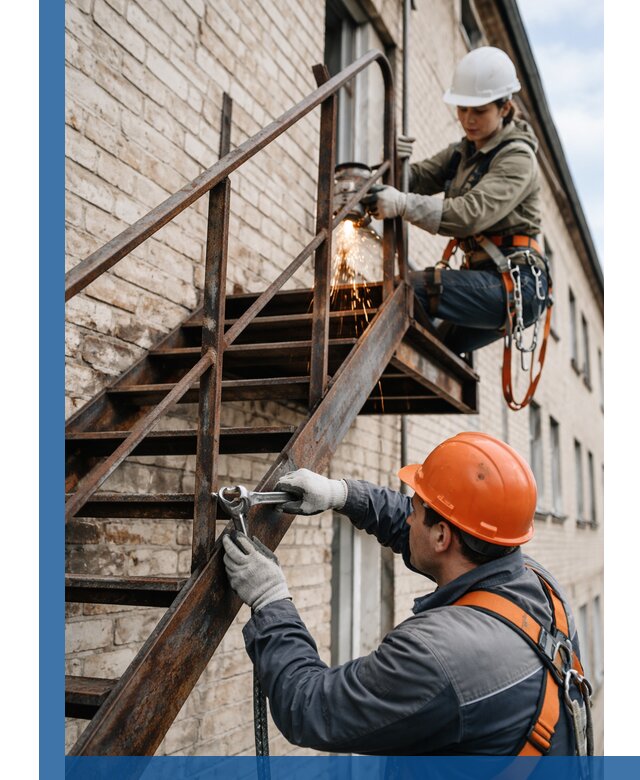 Ремонт и восстановление пожарных лестниц с выездом в Можге