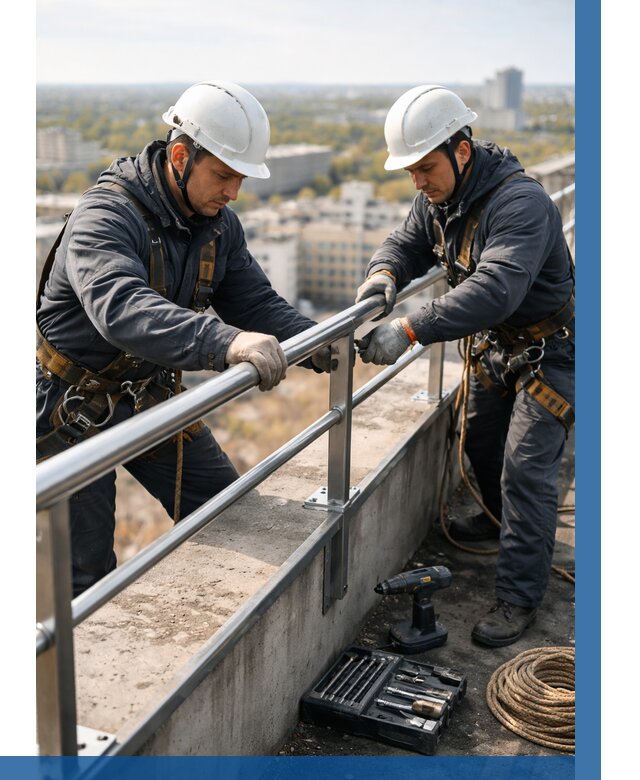 Монтаж перил на высоте в Можге от 2532 р. | ВЫСОТНИК-Мжг