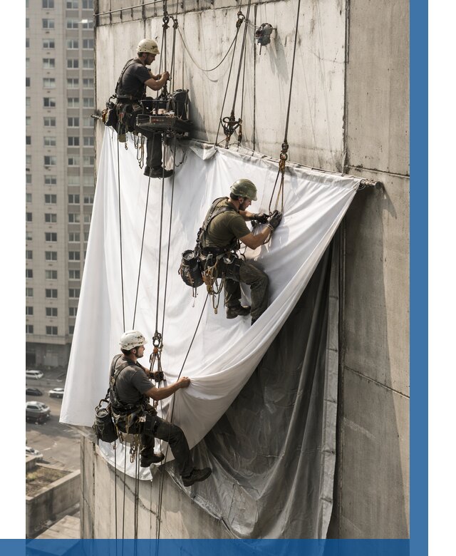 Замена баннерного полотна в Можге от 6583 р. | ВЫСОТНИК-Мжг—заказать