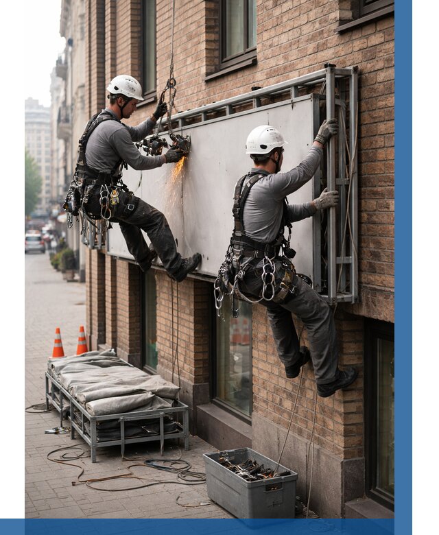 Демонтаж рекламной вывески в Можге от 6583 р. | ВЫСОТНИК-Мжг