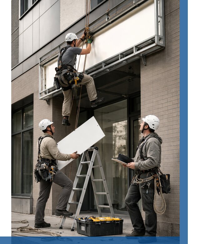 Монтаж светового короба в Можге от 6583 р. | ВЫСОТНИК-Мжг