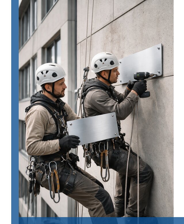 Монтаж табличек и указателей в Можге для зданий и сооружений