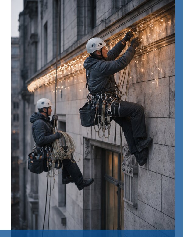 Монтаж новогодней иллюминации в Можге от 8609 р. | ВЫСОТНИК-Мжг