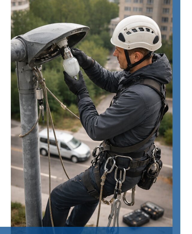 Замена ламп на высоте в Можге от 2532 р. | ВЫСОТНИК-Мжг