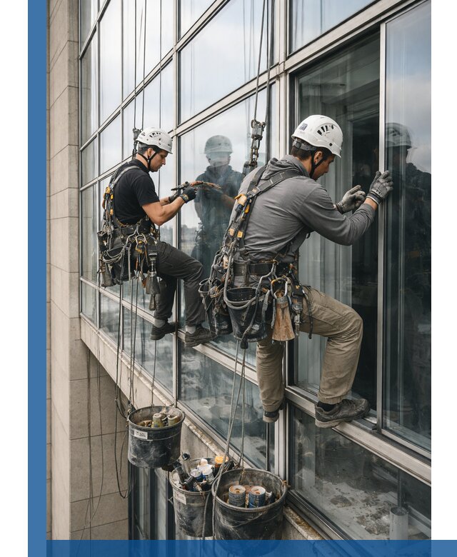 Ремонт витражных конструкций и фасадного остекления в Можге